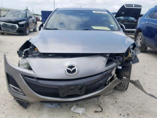 JM1BL1M5XB1392610 - 2011 MAZDA 3 S SILVER photo 9