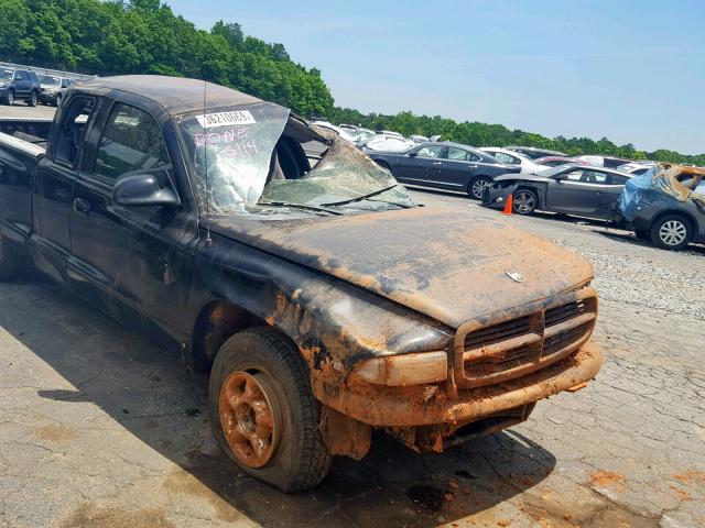 1B7GL23YXVS212886 - 1997 DODGE DAKOTA BLACK photo 9