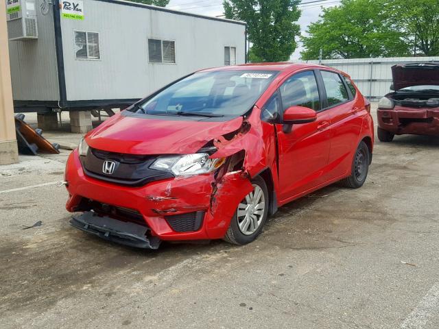 3HGGK5H51FM723840 - 2015 HONDA FIT LX RED photo 2