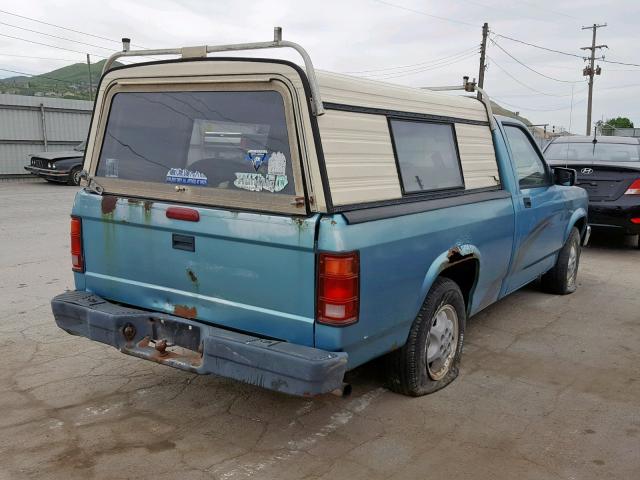 1B7FL26X9SW952609 - 1995 DODGE DAKOTA BLUE photo 4