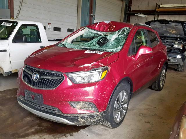 KL4CJASB0HB050650 - 2017 BUICK ENCORE PRE RED photo 2