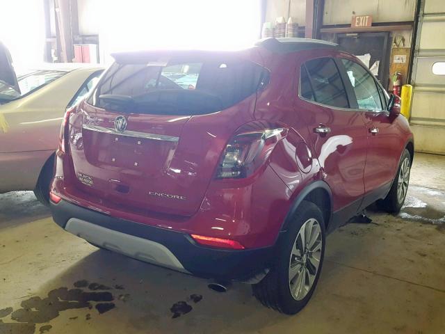 KL4CJASB0HB050650 - 2017 BUICK ENCORE PRE RED photo 4