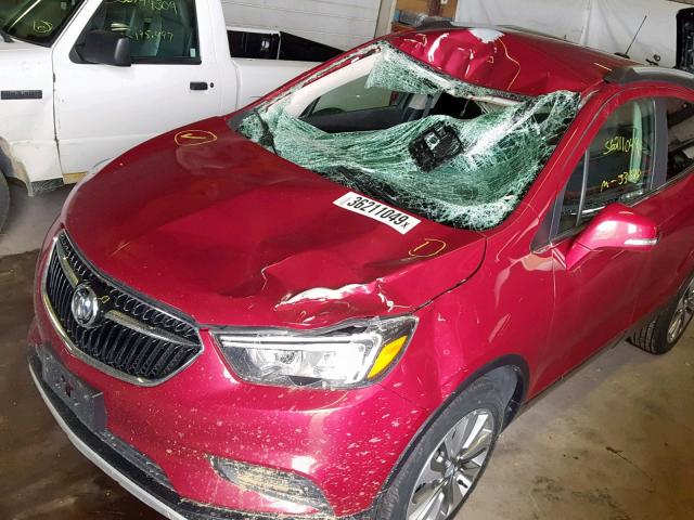 KL4CJASB0HB050650 - 2017 BUICK ENCORE PRE RED photo 9