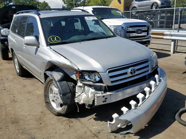 JTEEP21A160181604 - 2006 TOYOTA HIGHLANDER SILVER photo 1