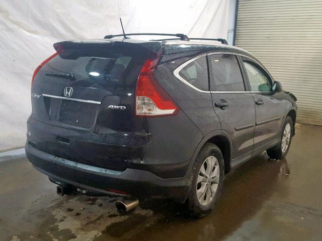 2HKRM4H7XDH657059 - 2013 HONDA CR-V EXL BLACK photo 4