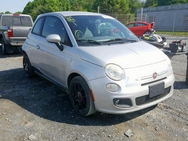 3C3CFFBR5CT116266 - 2012 FIAT 500 SPORT SILVER photo 1