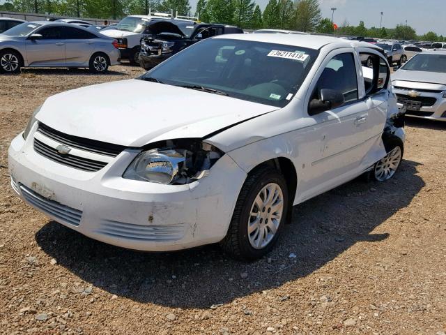 1G1AT58H597172279 - 2009 CHEVROLET COBALT LT WHITE photo 2