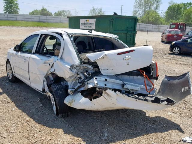 1G1AT58H597172279 - 2009 CHEVROLET COBALT LT WHITE photo 3