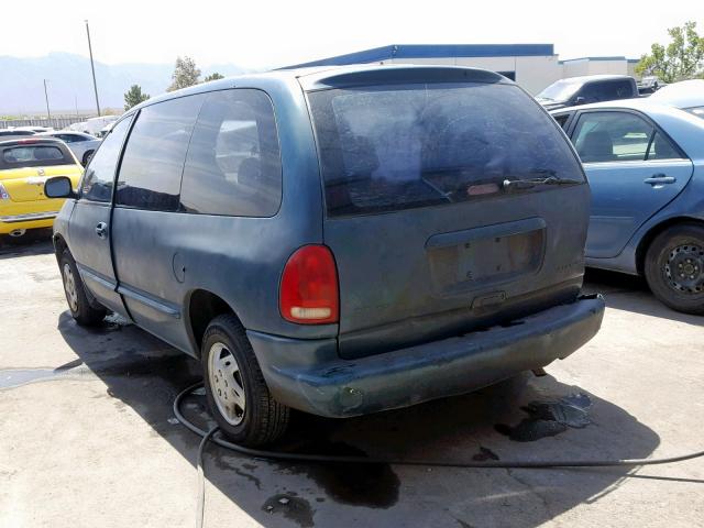 2B4FP25B4YR595235 - 2000 DODGE CARAVAN BLUE photo 3