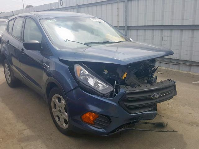 1FMCU0F76JUC36244 - 2018 FORD ESCAPE S BLUE photo 1