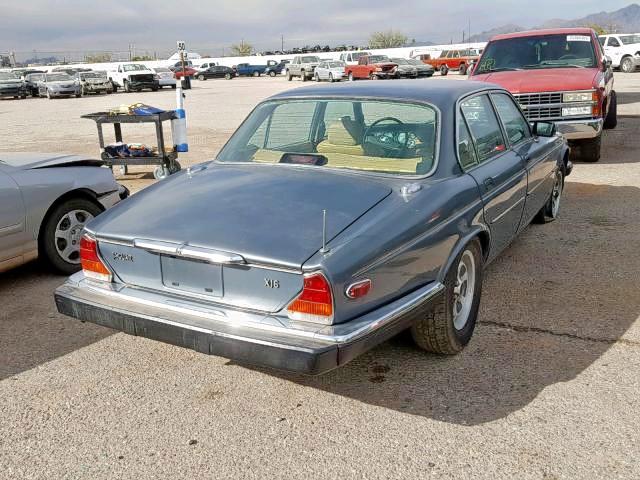 SAJAV1348GC448944 - 1986 JAGUAR XJ6 BLUE photo 4