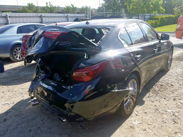 JN1EV7AP8KM512843 - 2019 INFINITI Q50 LUXE BLACK photo 4