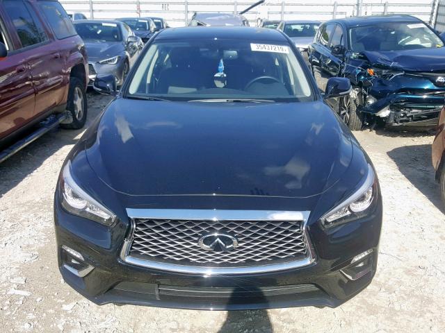 JN1EV7AP8KM512843 - 2019 INFINITI Q50 LUXE BLACK photo 9