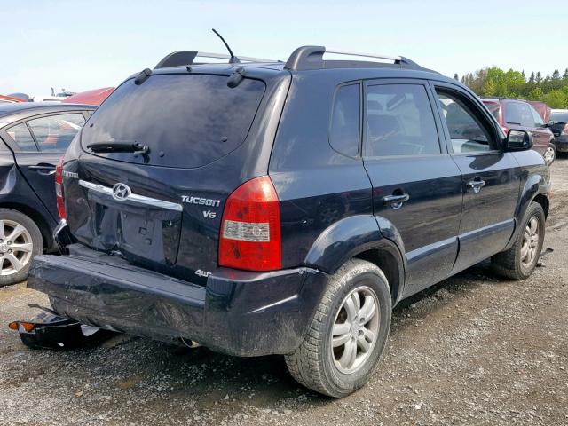 KM8JM72D46U280374 - 2006 HYUNDAI TUCSON GL BLACK photo 4