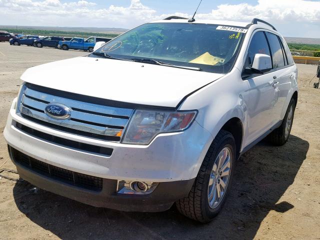 2FMDK3JCXABA07278 - 2010 FORD EDGE SEL WHITE photo 2