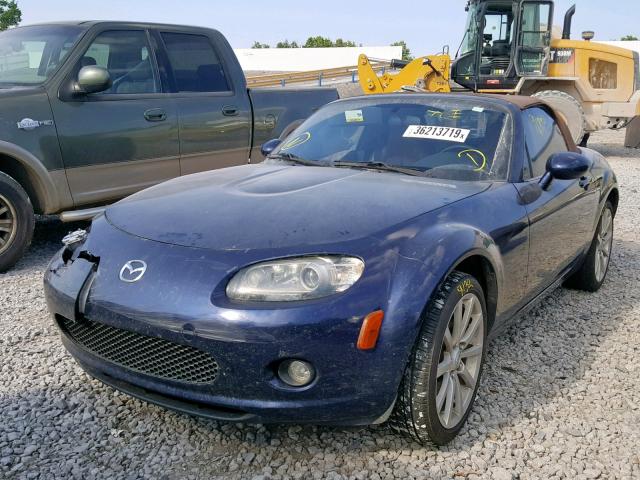 JM1NC25F580141552 - 2008 MAZDA MX-5 MIATA BLUE photo 2