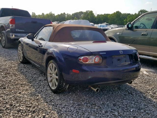 JM1NC25F580141552 - 2008 MAZDA MX-5 MIATA BLUE photo 3