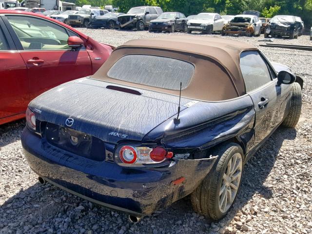 JM1NC25F580141552 - 2008 MAZDA MX-5 MIATA BLUE photo 4