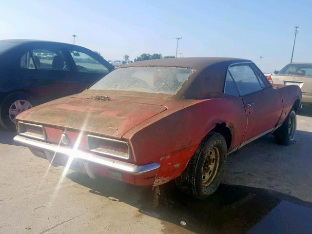 124377N235486 - 1967 CHEVROLET CAMARO RS RED photo 4