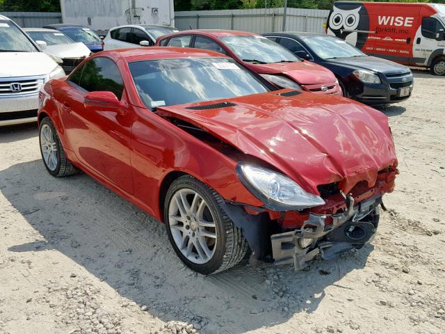 WDBWK54F89F191577 - 2009 MERCEDES-BENZ SLK 300 RED photo 1