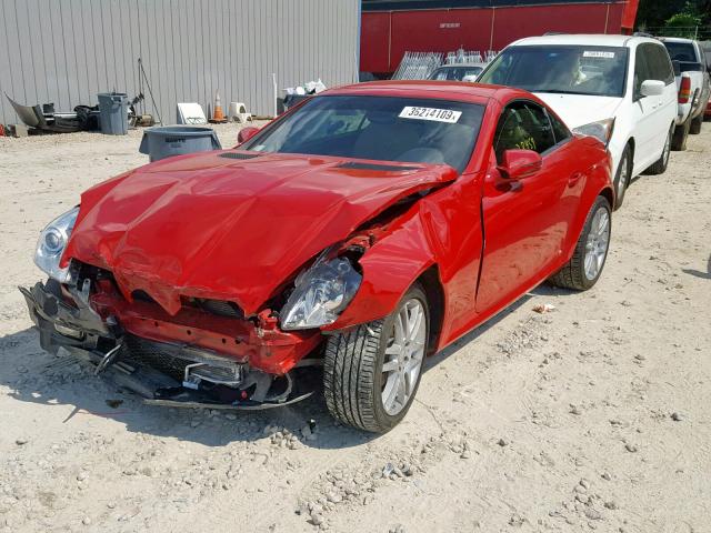 WDBWK54F89F191577 - 2009 MERCEDES-BENZ SLK 300 RED photo 2