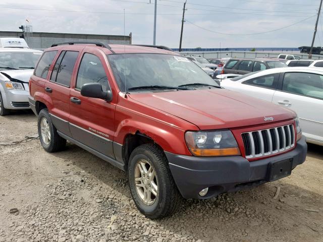 1J4GW48S64C387422 - 2004 JEEP GRAND CHER MAROON photo 1