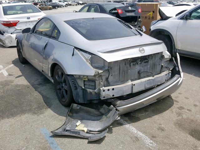 JN1AZ34E63T018252 - 2003 NISSAN 350Z COUPE SILVER photo 3