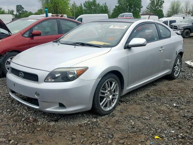 JTKDE177070151502 - 2007 TOYOTA SCION TC SILVER photo 2