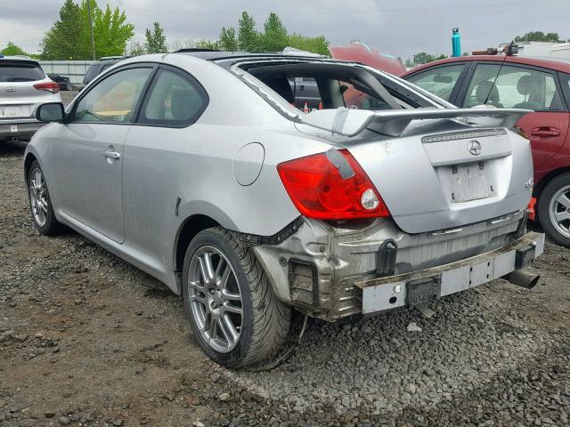 JTKDE177070151502 - 2007 TOYOTA SCION TC SILVER photo 3