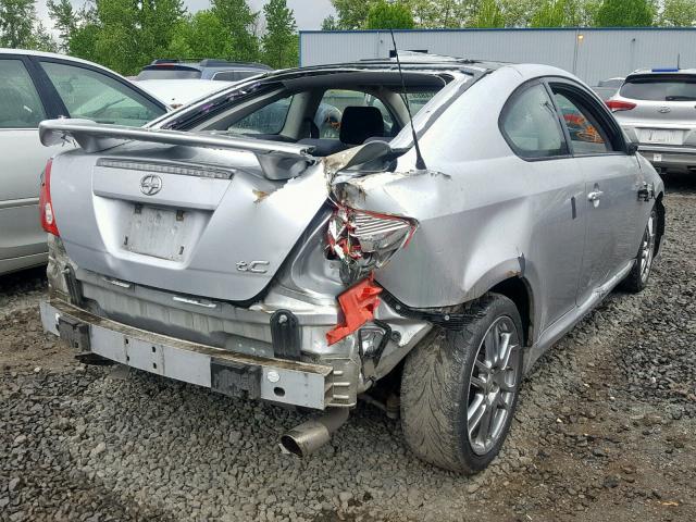 JTKDE177070151502 - 2007 TOYOTA SCION TC SILVER photo 4