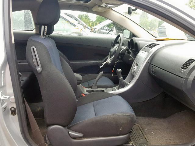 JTKDE177070151502 - 2007 TOYOTA SCION TC SILVER photo 5