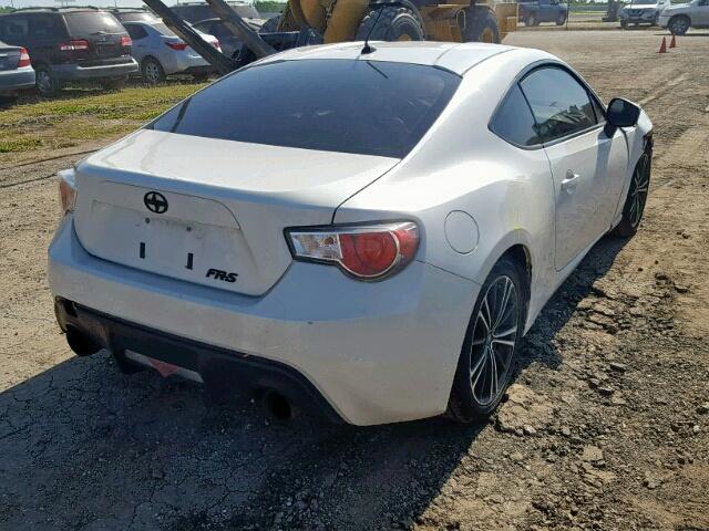 JF1ZNAA17D2716657 - 2013 TOYOTA SCION FR-S WHITE photo 4