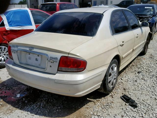 KMHWF25H92A695753 - 2002 HYUNDAI SONATA GL CREAM photo 4