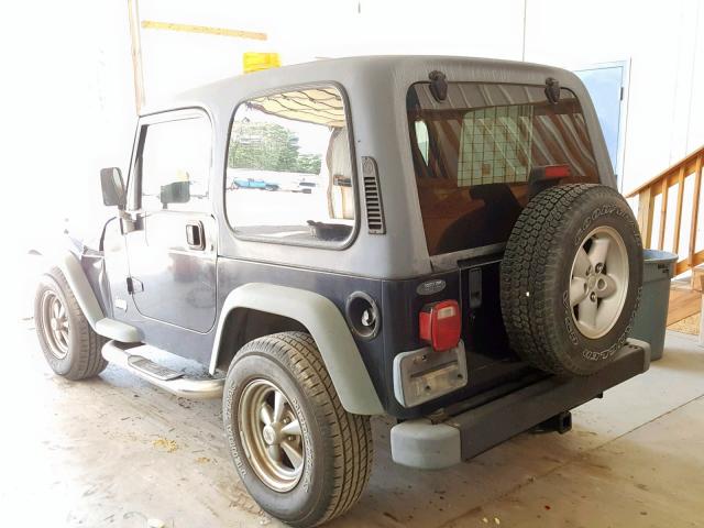 1J4FA29P2YP723932 - 2000 JEEP WRANGLER / BLACK photo 3