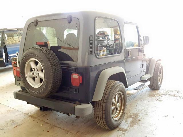 1J4FA29P2YP723932 - 2000 JEEP WRANGLER / BLACK photo 4