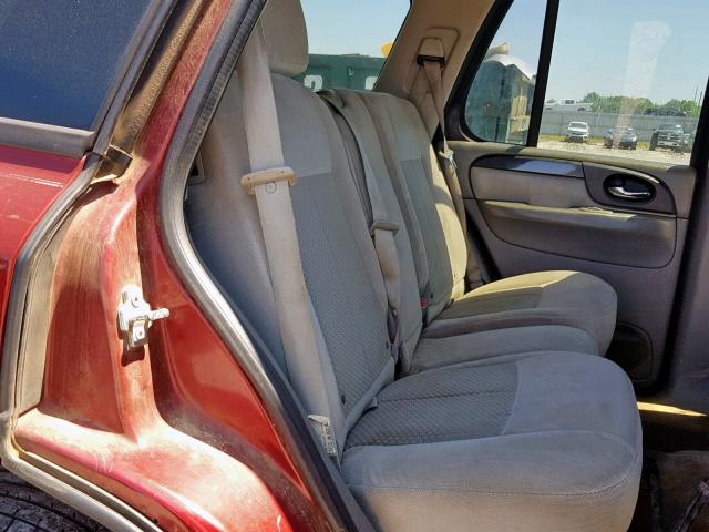 1GKDS13S882176250 - 2008 GMC ENVOY RED photo 6