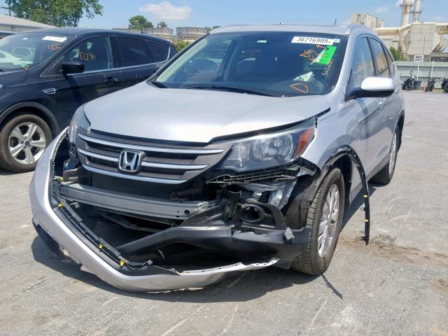 2HKRM3H74EH524132 - 2014 HONDA CR-V EXL SILVER photo 2