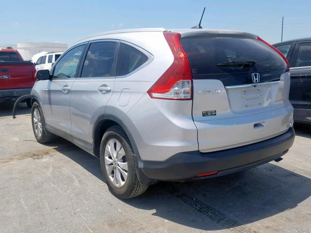 2HKRM3H74EH524132 - 2014 HONDA CR-V EXL SILVER photo 3