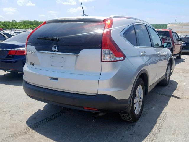 2HKRM3H74EH524132 - 2014 HONDA CR-V EXL SILVER photo 4