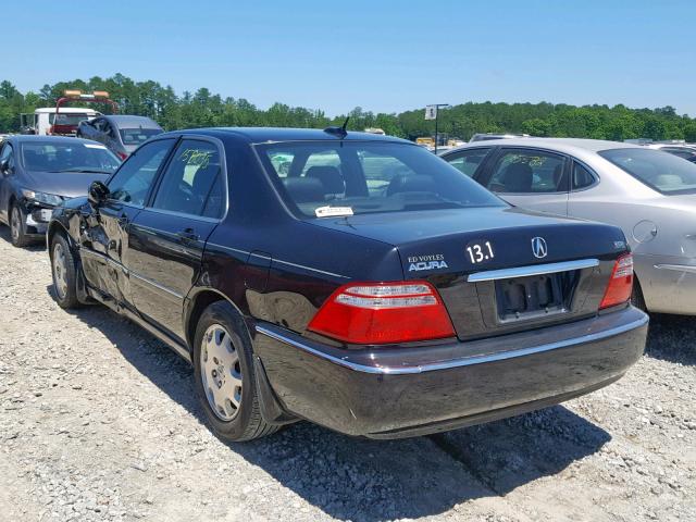 JH4KA96634C002141 - 2004 ACURA 3.5RL BLACK photo 3