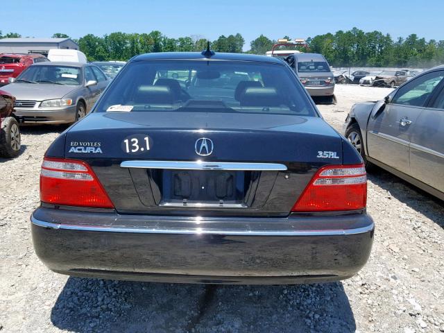 JH4KA96634C002141 - 2004 ACURA 3.5RL BLACK photo 9