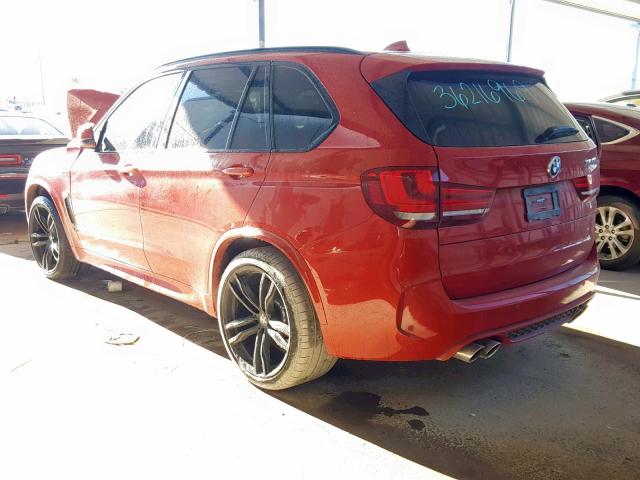 5YMKT6C51J0Y83593 - 2018 BMW X5 M RED photo 3