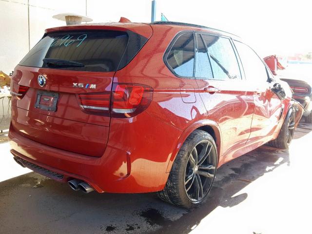 5YMKT6C51J0Y83593 - 2018 BMW X5 M RED photo 4