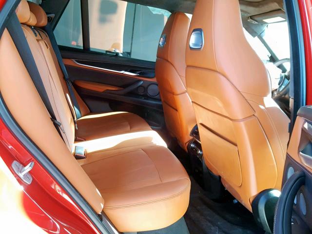 5YMKT6C51J0Y83593 - 2018 BMW X5 M RED photo 6