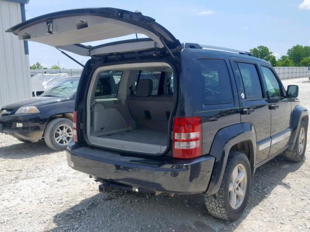 1J8GN58K98W210326 - 2008 JEEP LIBERTY LI BLACK photo 4