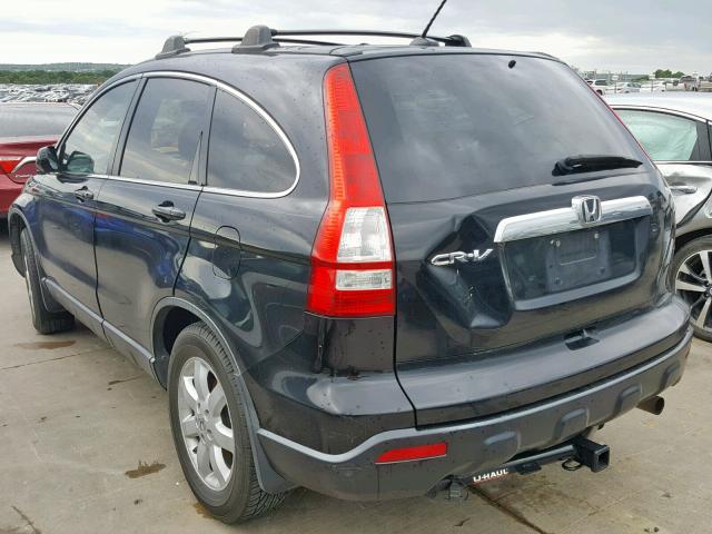 5J6RE38729L018257 - 2009 HONDA CR-V EXL BLACK photo 3