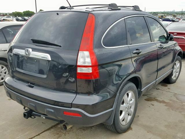 5J6RE38729L018257 - 2009 HONDA CR-V EXL BLACK photo 4