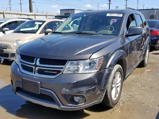 3C4PDCBG1FT710986 - 2015 DODGE JOURNEY SX GRAY photo 2