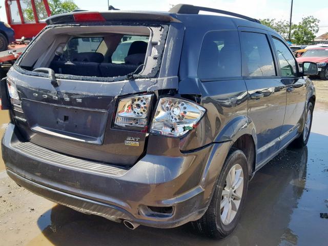 3C4PDCBG1FT710986 - 2015 DODGE JOURNEY SX GRAY photo 4