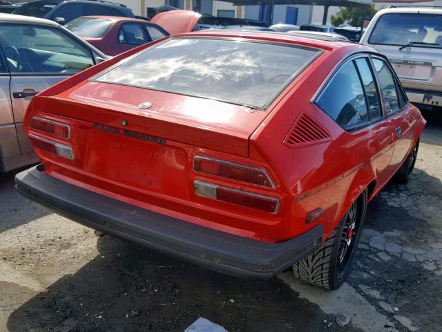 AR116150004304 - 1978 ALFA ROMEO GTV RED photo 4